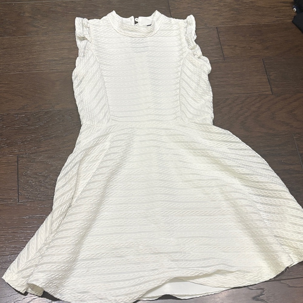 Elegant White Kids Casual Dress